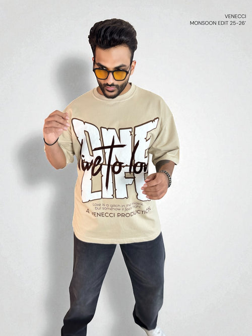 Taupe One Life T-Shirt