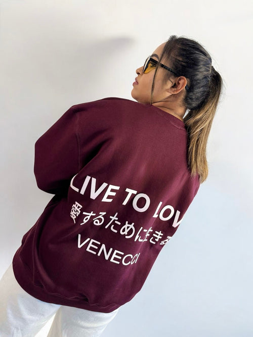 Wine Crew Neck Sweatshirt