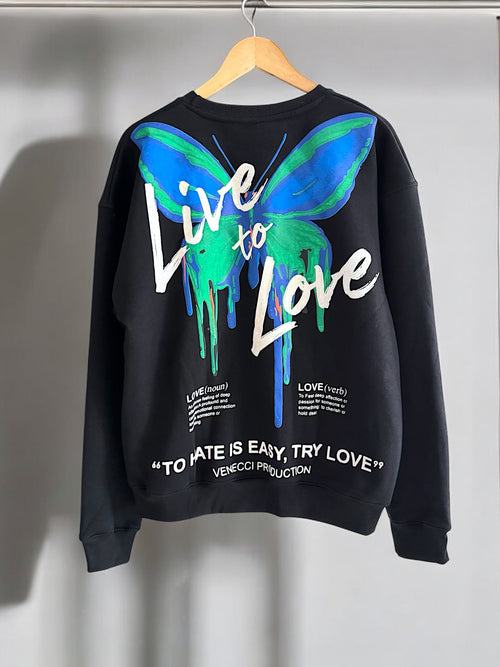 Black Graphic Sweatshirt