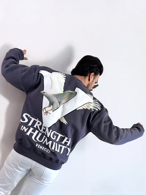 Grey Humility Sweatshirt