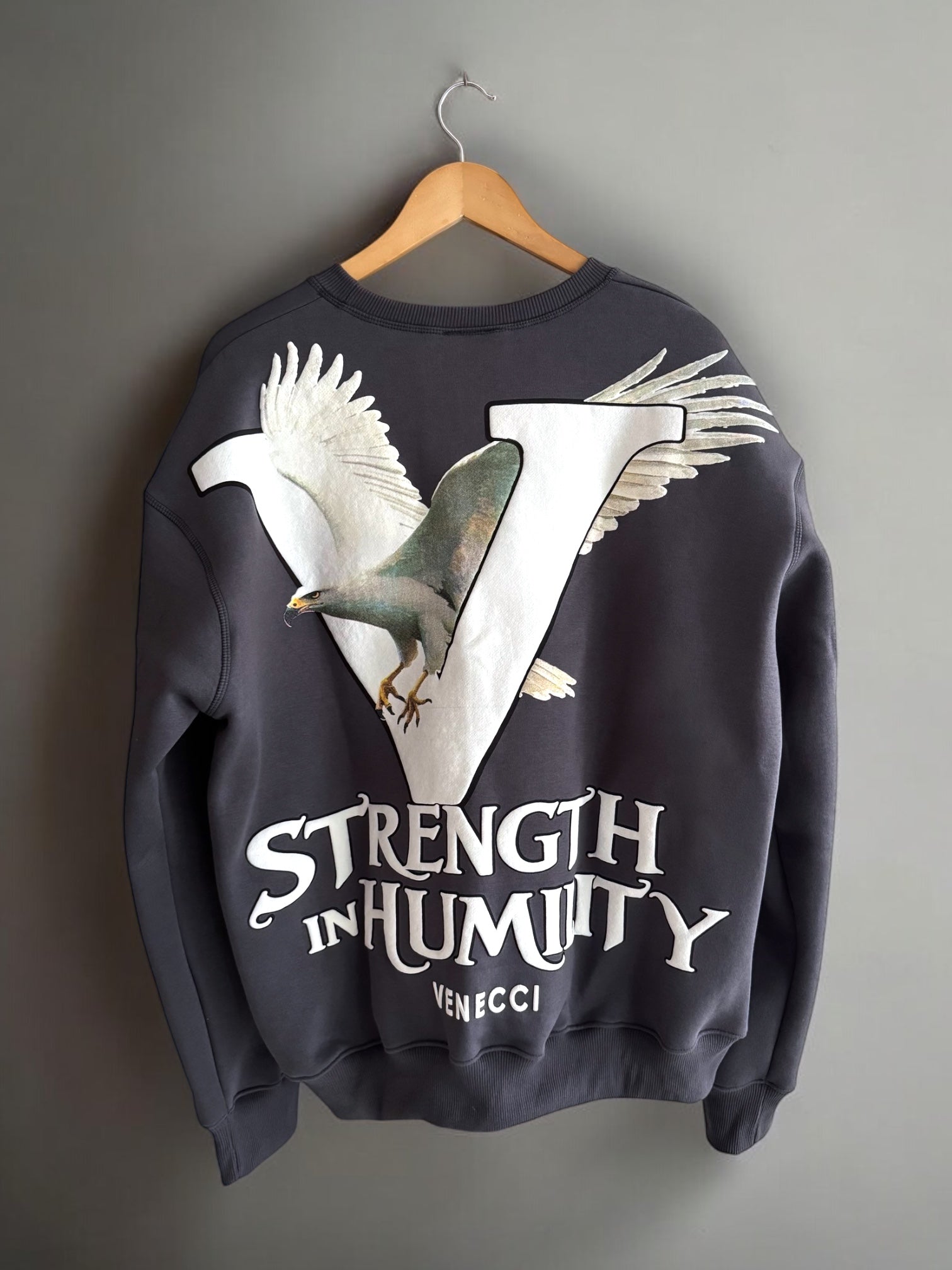 vintage スウェット hooked jantiques itimi Grey Humility Sweatshirt – VENECCI