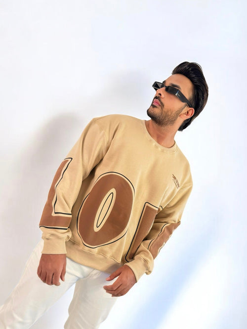 Beige Love Sweatshirt