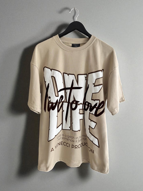 Taupe One Life T-Shirt