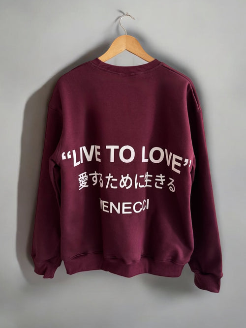 Wine Crew Neck Sweatshirt