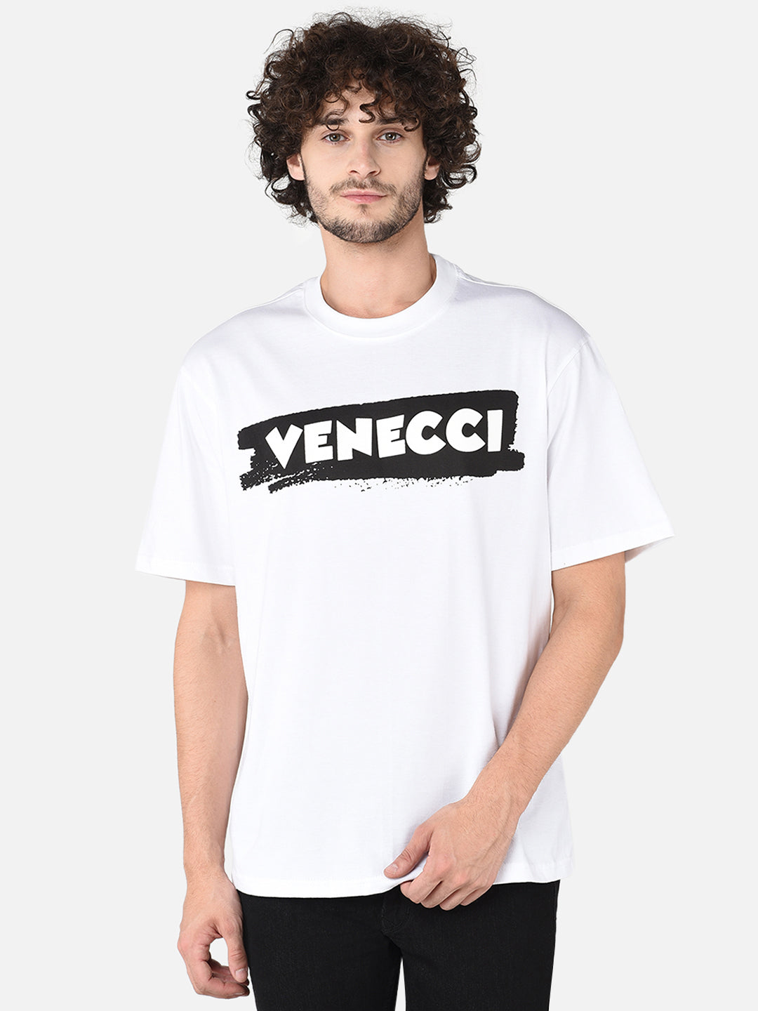 Brush Effect Branding T-shirt