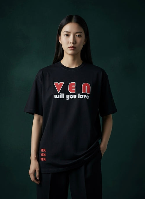 Love black T-shirt