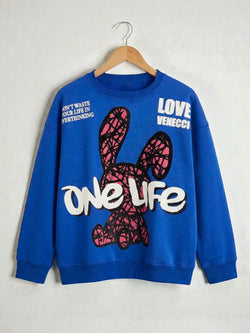 Blue Teddy Sweatshirt