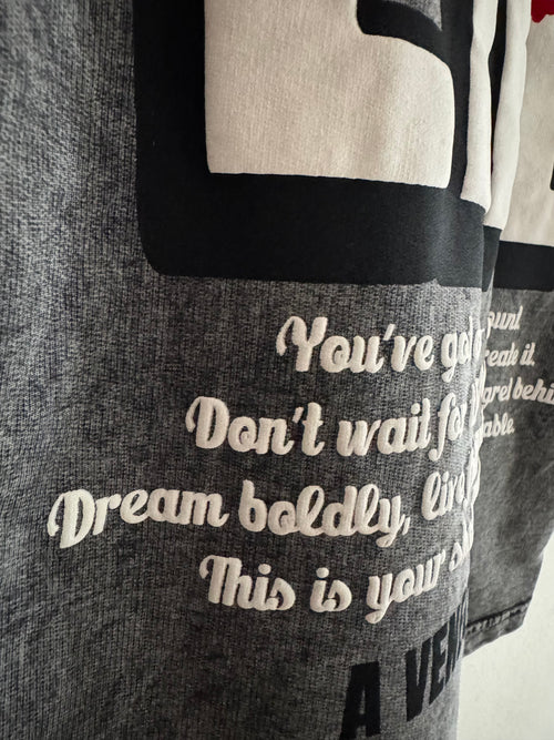 Acid grey life t-shirt