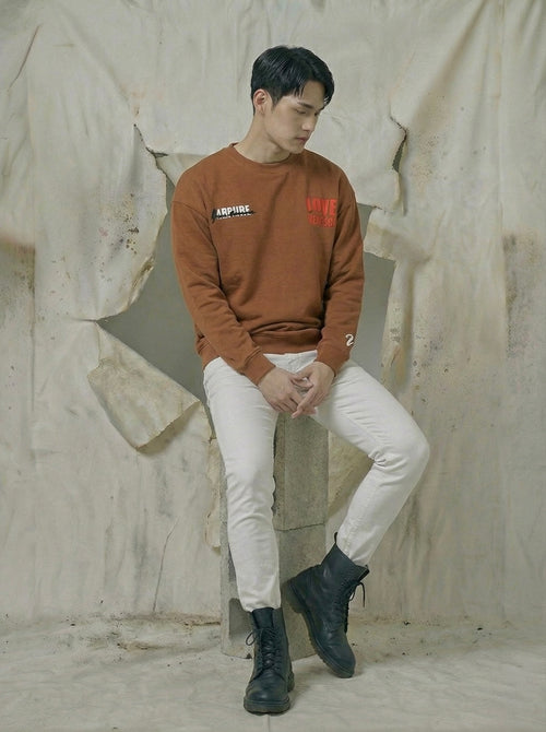 Tan admire sweatshirt