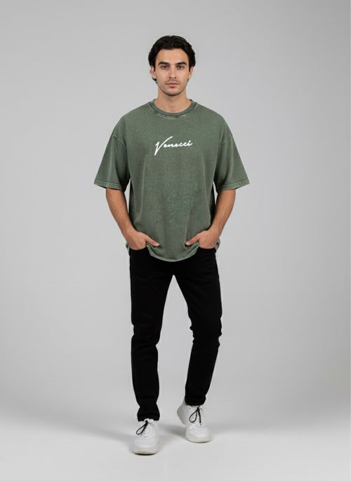 Stone green love t-shirt