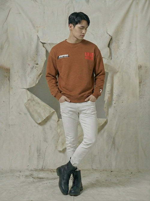 Tan admire sweatshirt