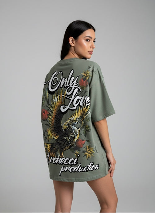 Sage Green Owl T-Shirt