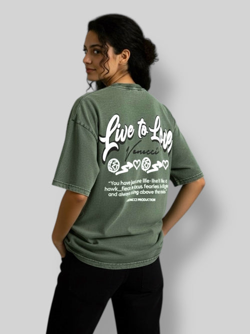 Stone green love t-shirt
