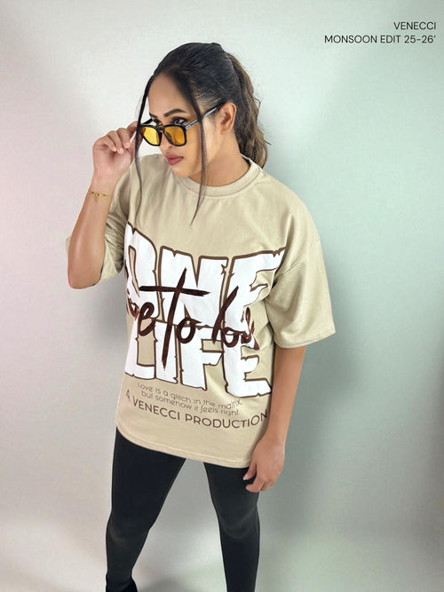Taupe One Life T-Shirt