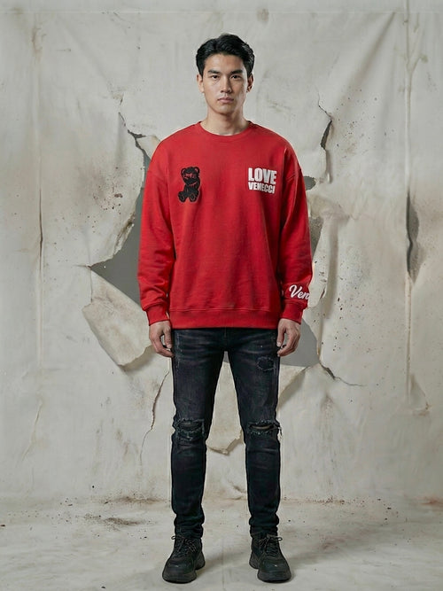 Red Teddy Sweatshirt