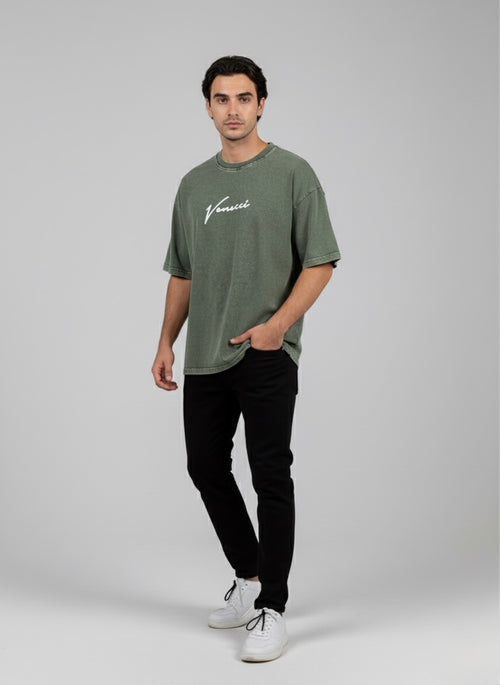 Stone green love t-shirt