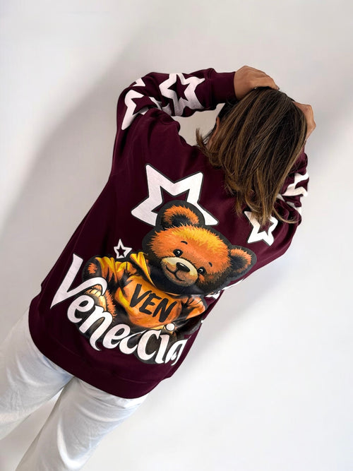 Wine Teddy Sweatshirt