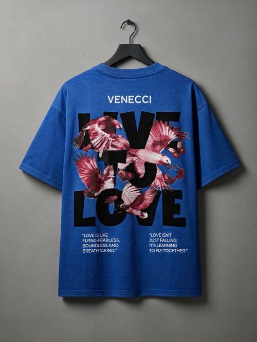 Blue Live to love T-shirt