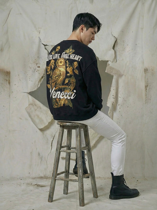 Black owl sweatshirt