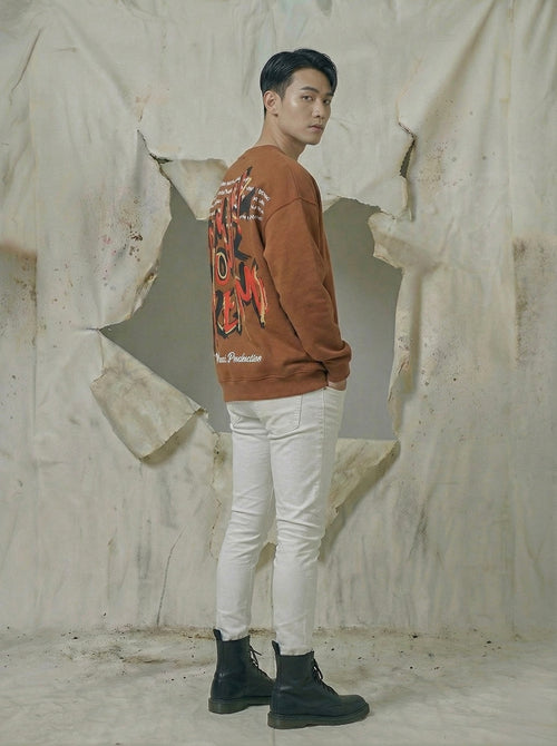 Tan admire sweatshirt