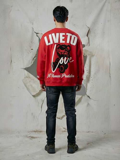 Red Teddy Sweatshirt
