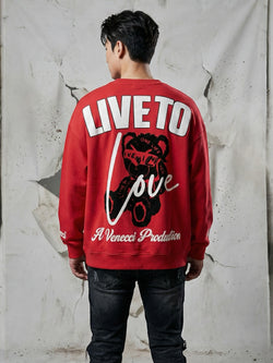 Red Teddy Sweatshirt