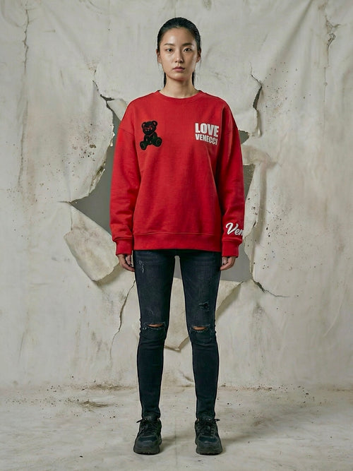 Red Teddy Sweatshirt