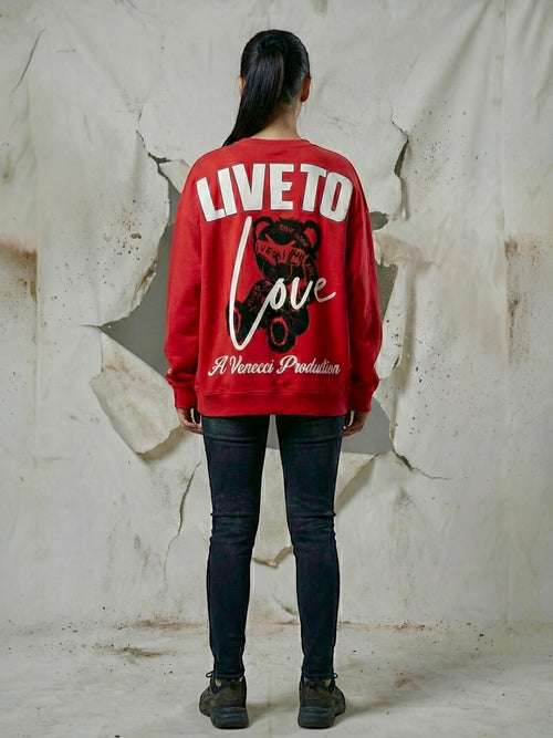 Red Teddy Sweatshirt