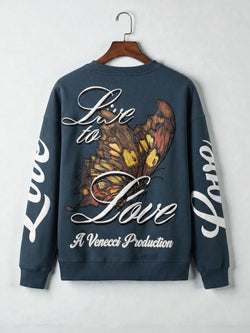Green love sweatshirt