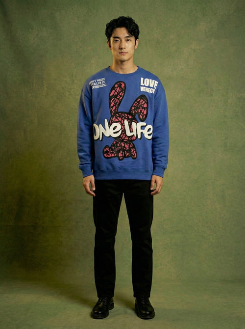 Blue Teddy Sweatshirt