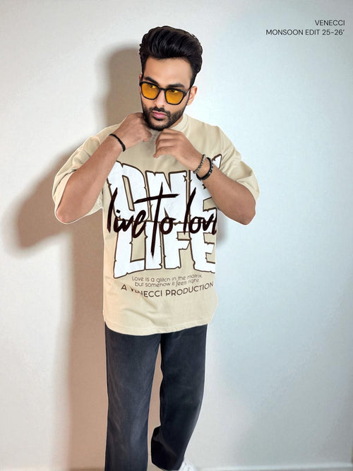 Taupe One Life T-Shirt