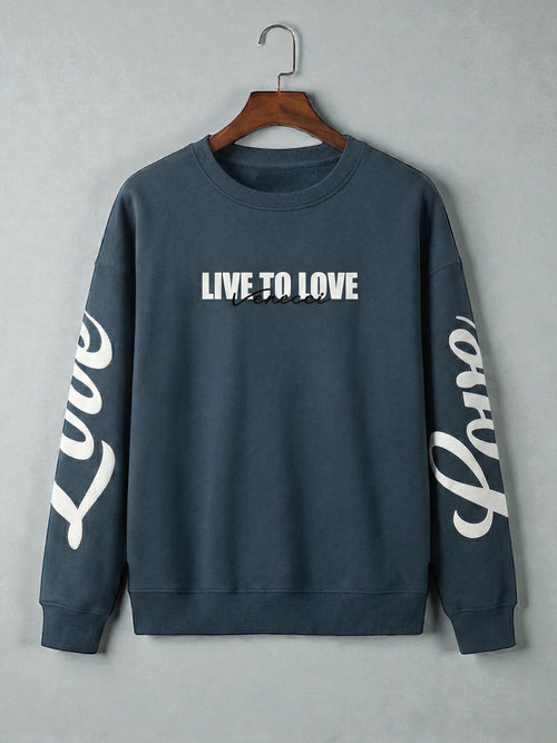 Green love sweatshirt