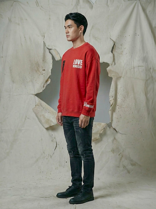 Red Teddy Sweatshirt