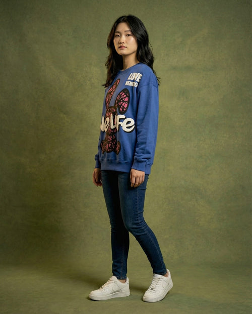 Blue Teddy Sweatshirt