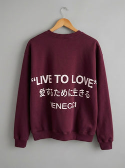 Wine Crew Neck Sweatshirt