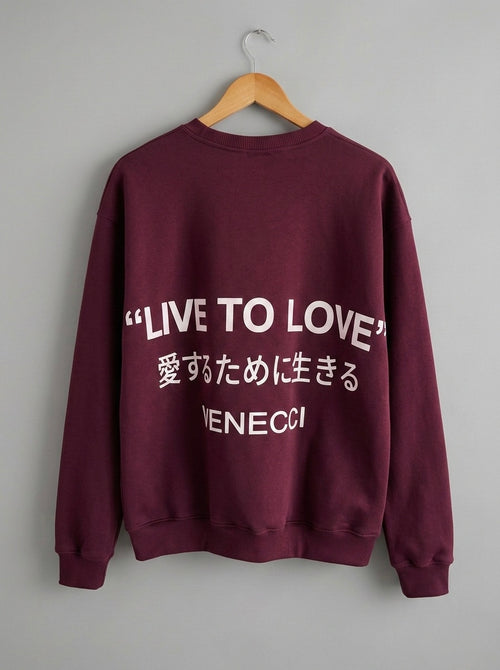 Wine Crew Neck Sweatshirt