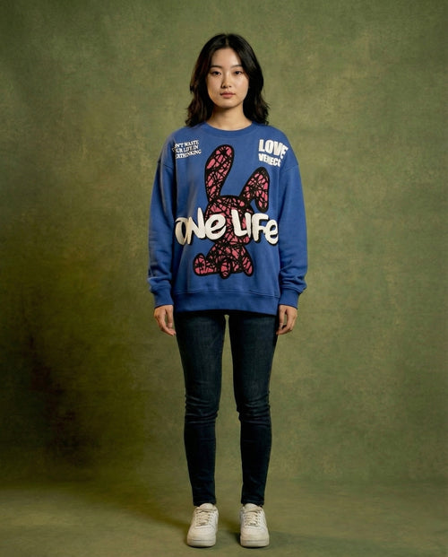 Blue Teddy Sweatshirt