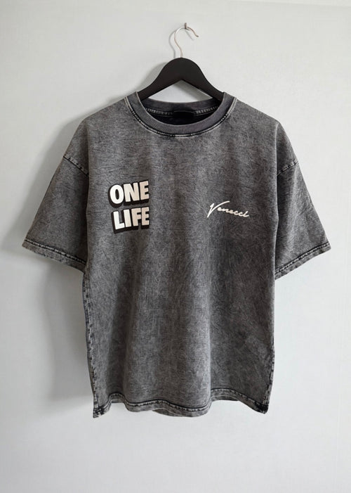 Acid grey life t-shirt