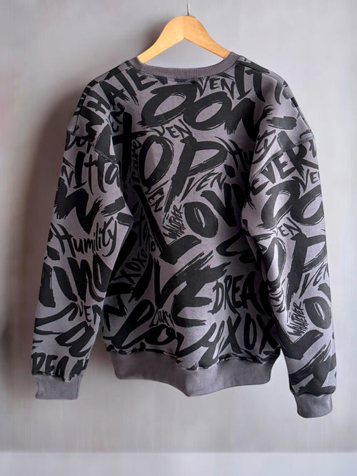 Grey Graffiti Sweatshirt