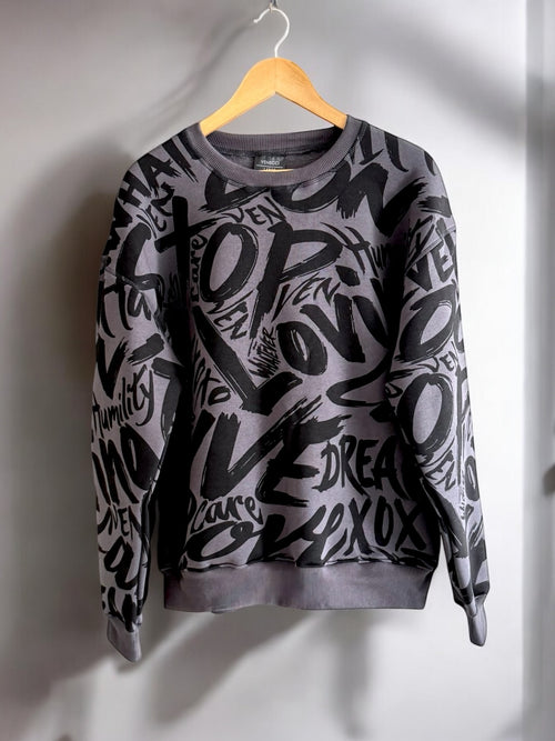 Grey Graffiti Sweatshirt