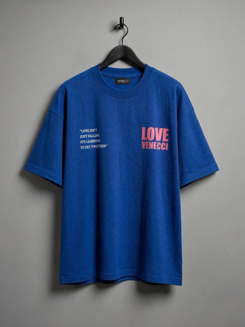 Blue Live to love T-shirt