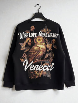 Black owl sweatshirt