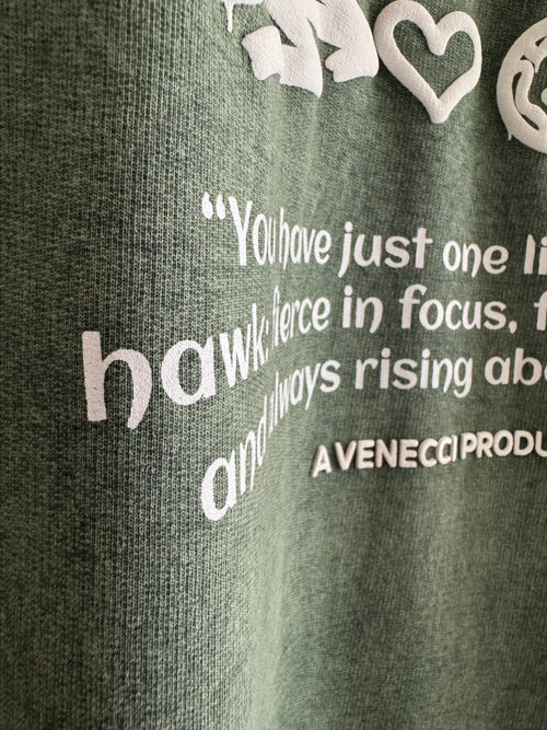 Stone green love t-shirt