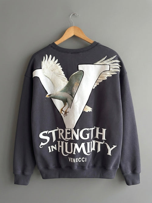 Grey Humility Sweatshirt