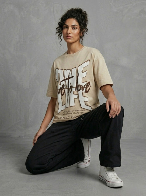 Taupe One Life T-Shirt