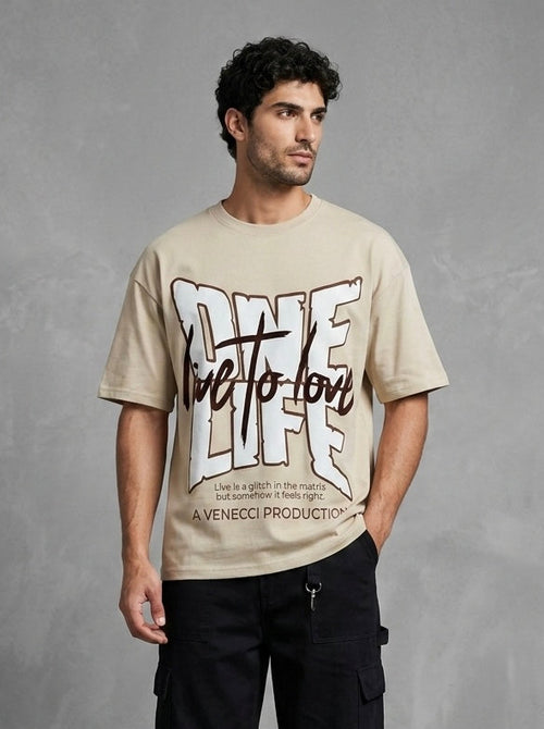 Taupe One Life T-Shirt