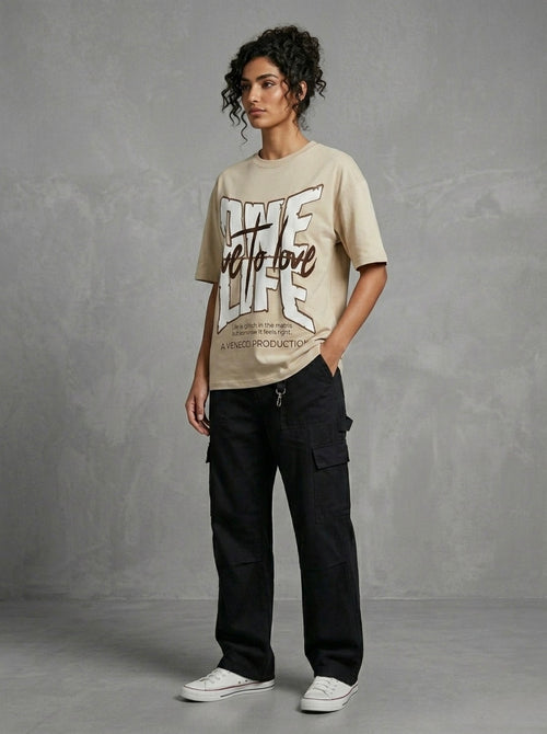 Taupe One Life T-Shirt