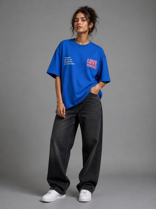Blue Live to love T-shirt