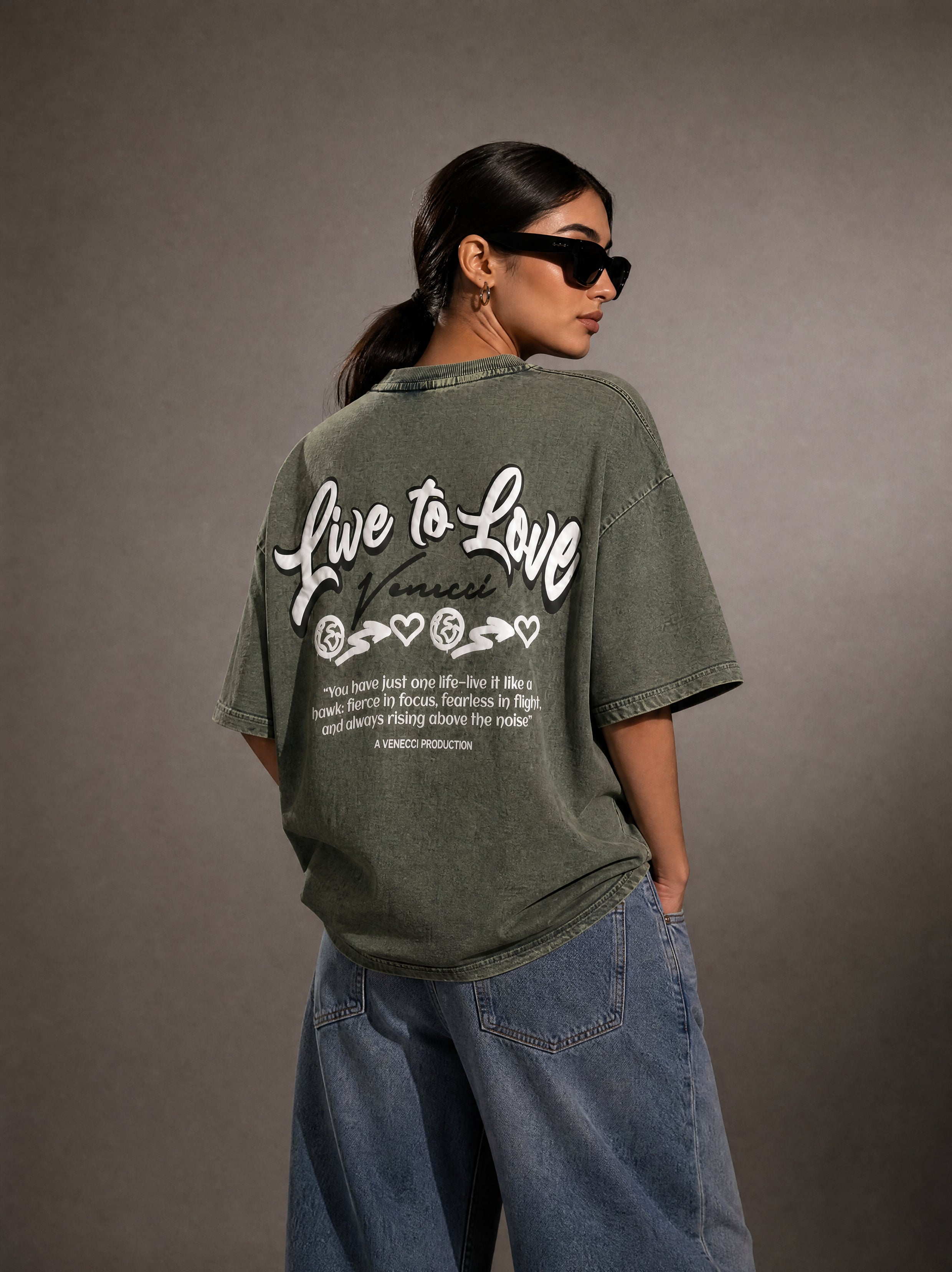 Stone green love t-shirt – VENECCI