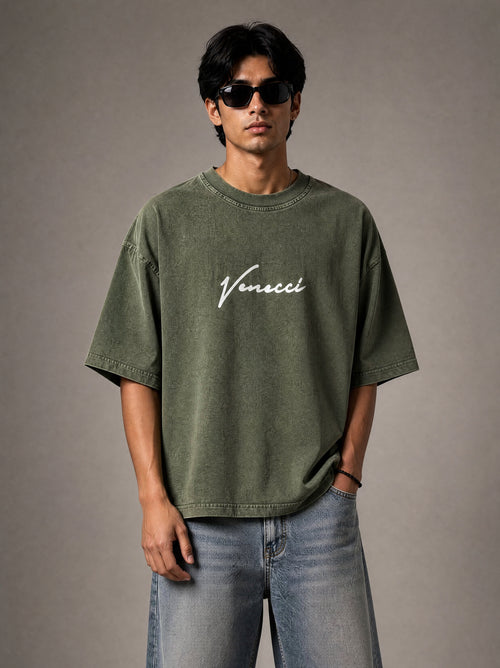 Stone green love t-shirt
